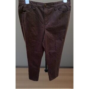 Democracy AB Technology Pants Women's Size 12 Brown Stretch